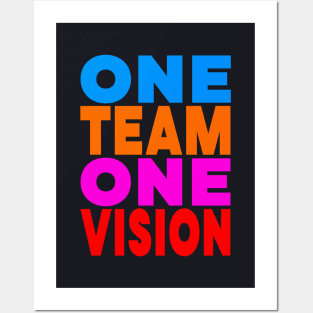 One team one vision Posters and Art